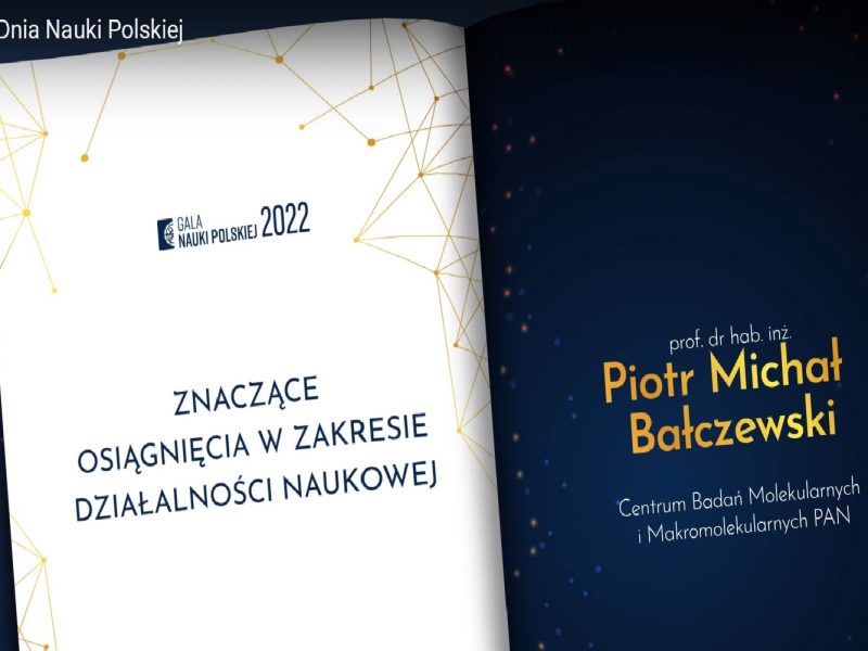 Nagroda Ministra Edukacji i Nauki dla prof. dr hab. Piotra Bałczewskiego.